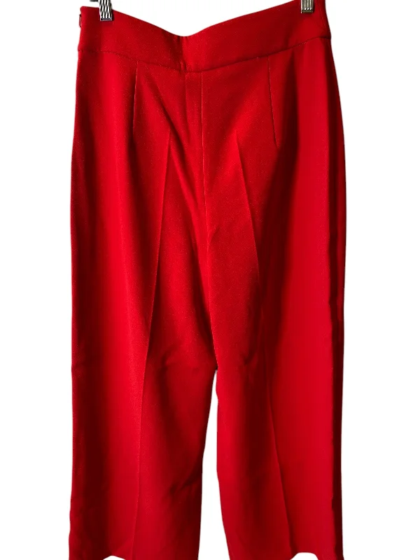 Casual Suits Pants Chinos & Khakis By Zara In Red, Size: 10