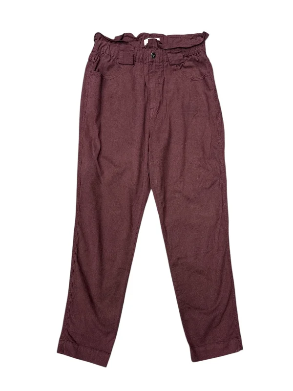 Bomber Jackets Pants Cropped By Pistola In Purple, Size: 4