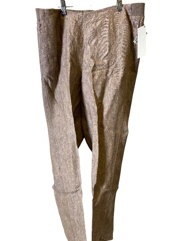 Statement Shoes Pants Linen By J. Jill In Brown, Size: M