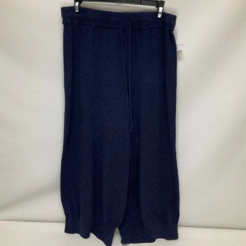 Designer Footwear Pants Lounge By Free People In Navy, Size: L