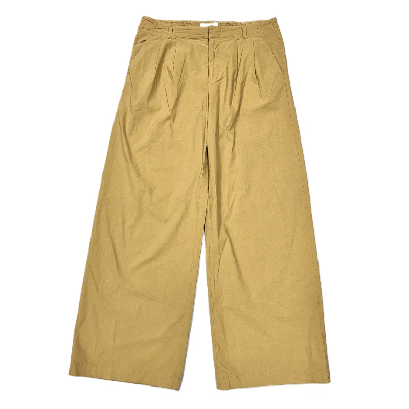 Sporty Look Pants Wide Leg By Anthropologie In Tan, Size: 4