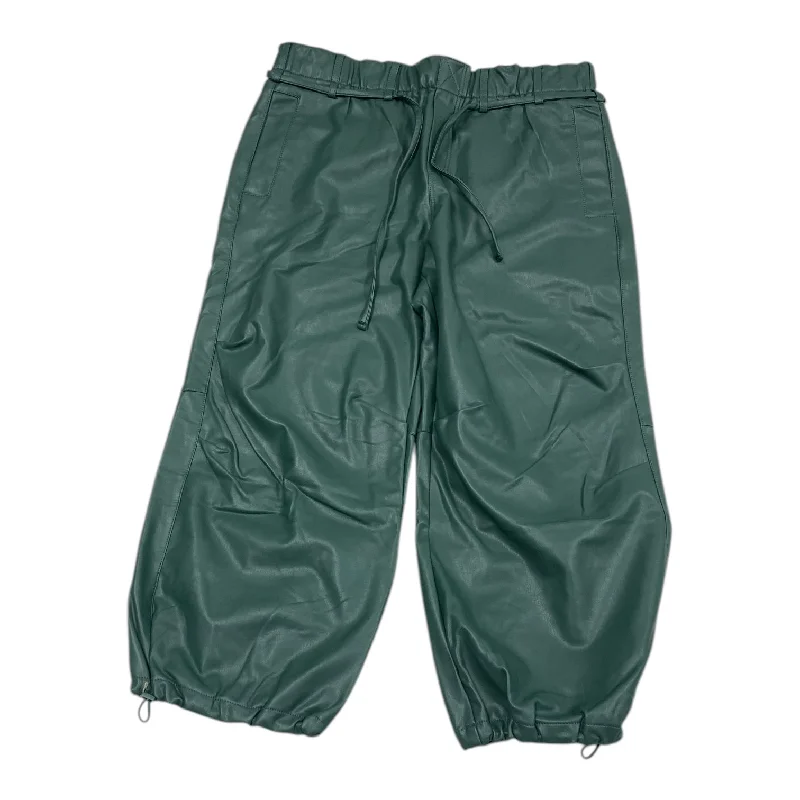 Winter Boots Pants Wide Leg By Pilcro In Green, Size: Mp