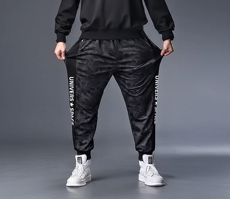 Bomber Jackets winter Men fleece sweatpants Camouflage sports pants warm letter plus size 6XL 7XL XXXXL autumn sweatpants Hip Hop Trousers