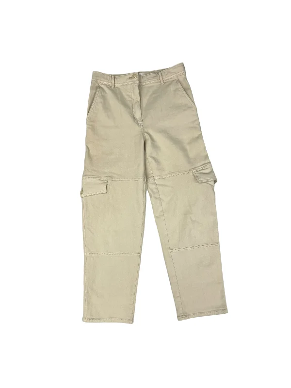 Comfortable Pants Cream Pants Cargo & Utility Wilfred, Size 8