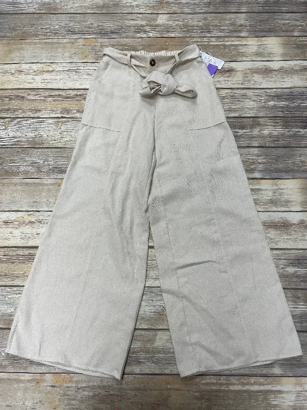 Relaxed Shirts Ivory Pants Wide Leg Sienna Sky, Size M