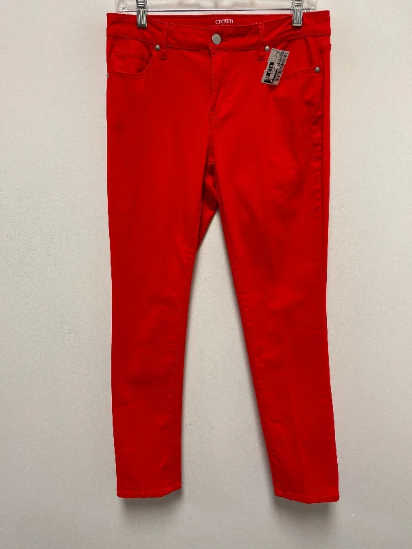 Everyday Wear Red Pants Other Crown And Ivy, Size 4