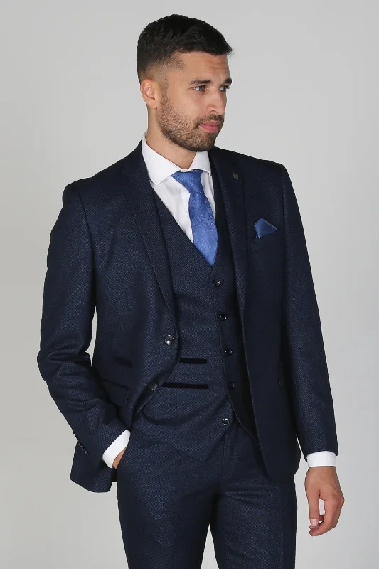 Casual Suits Arthur Navy Men's Three Piece Suit