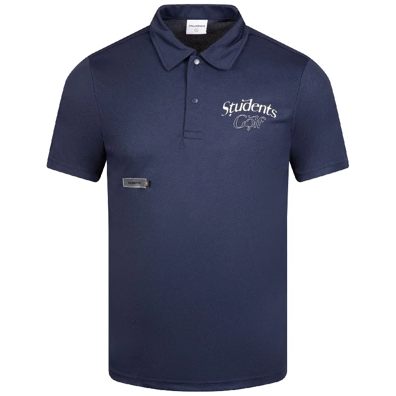 Wool Suits Chapman Poly Polo Shirt Navy - SS24