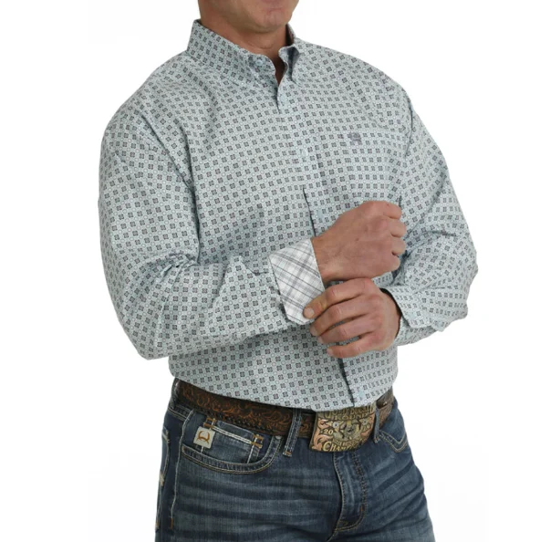 Classic Leather Cinch Classic Long Sleeve Print Shirt