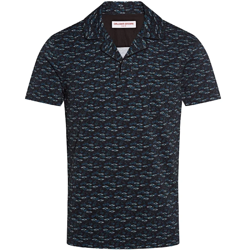 Urban Apparel Donald Torus Polo Shirt Black/Aquamarine - SS22