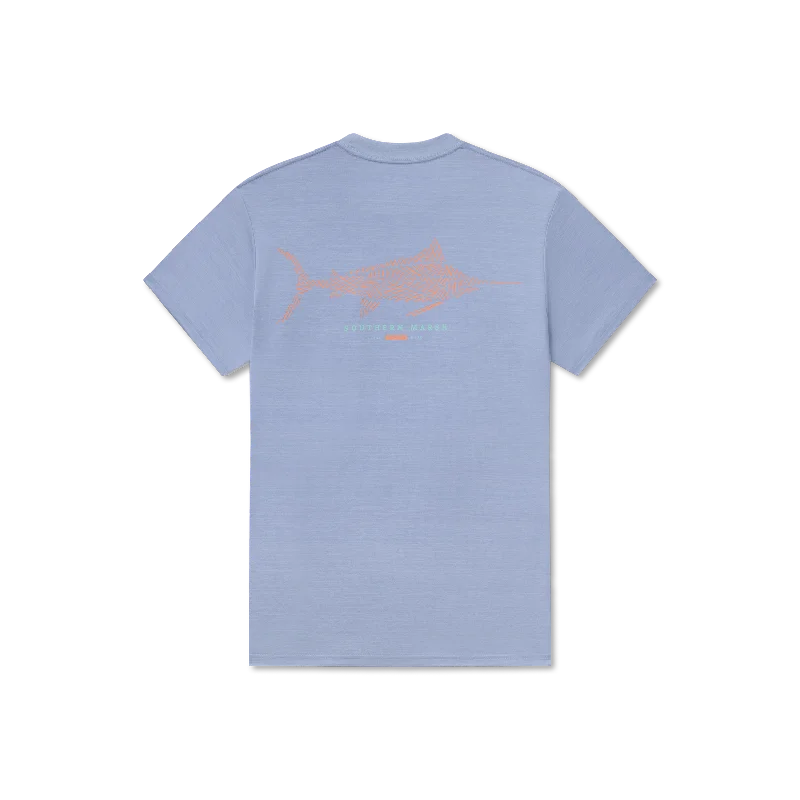 Street Tees FieldTec™ Heathered Performance Tee - Marlin