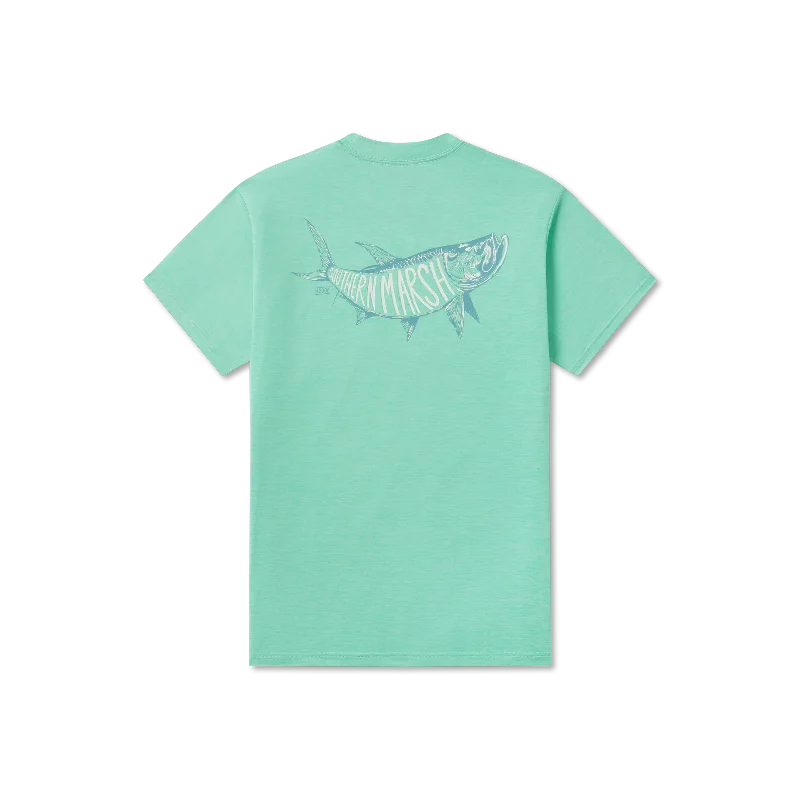 Luxury Comfort FieldTec™ Heathered Tee - Tarpon Whispers