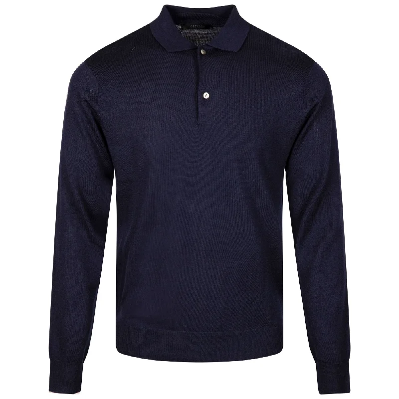 Techwear Fashion Saratoga Sweater Polo Maltese Blue - 2024