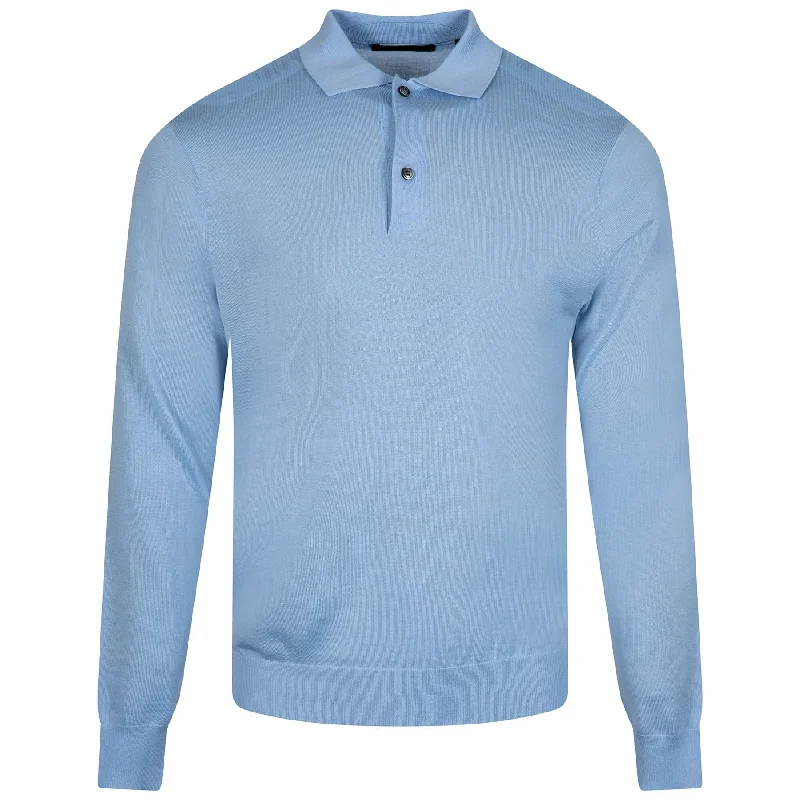 Retro Style Saratoga Sweater Polo Wolf Blue - 2024