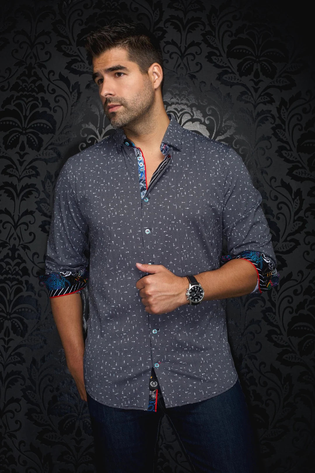 Urban Apparel Au Noir Stretch Shirt | Wallace Black