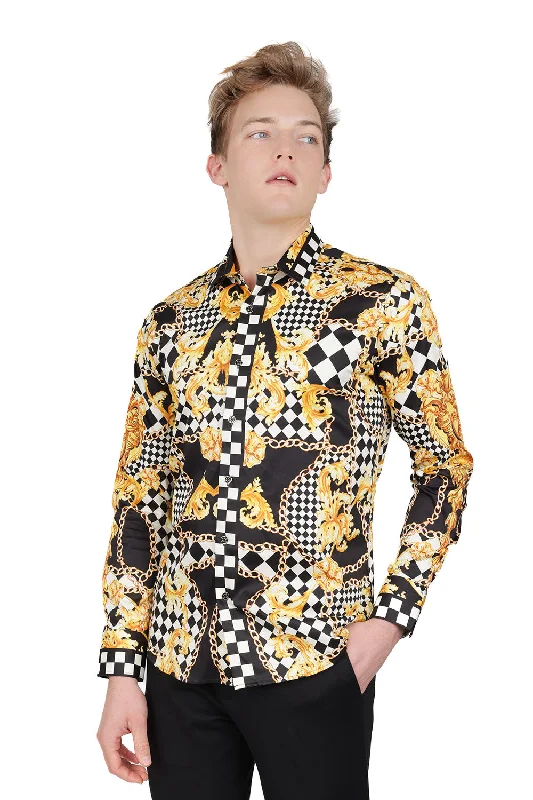 Winter Boots Baroque CHECKER Long Sleeve Shirt