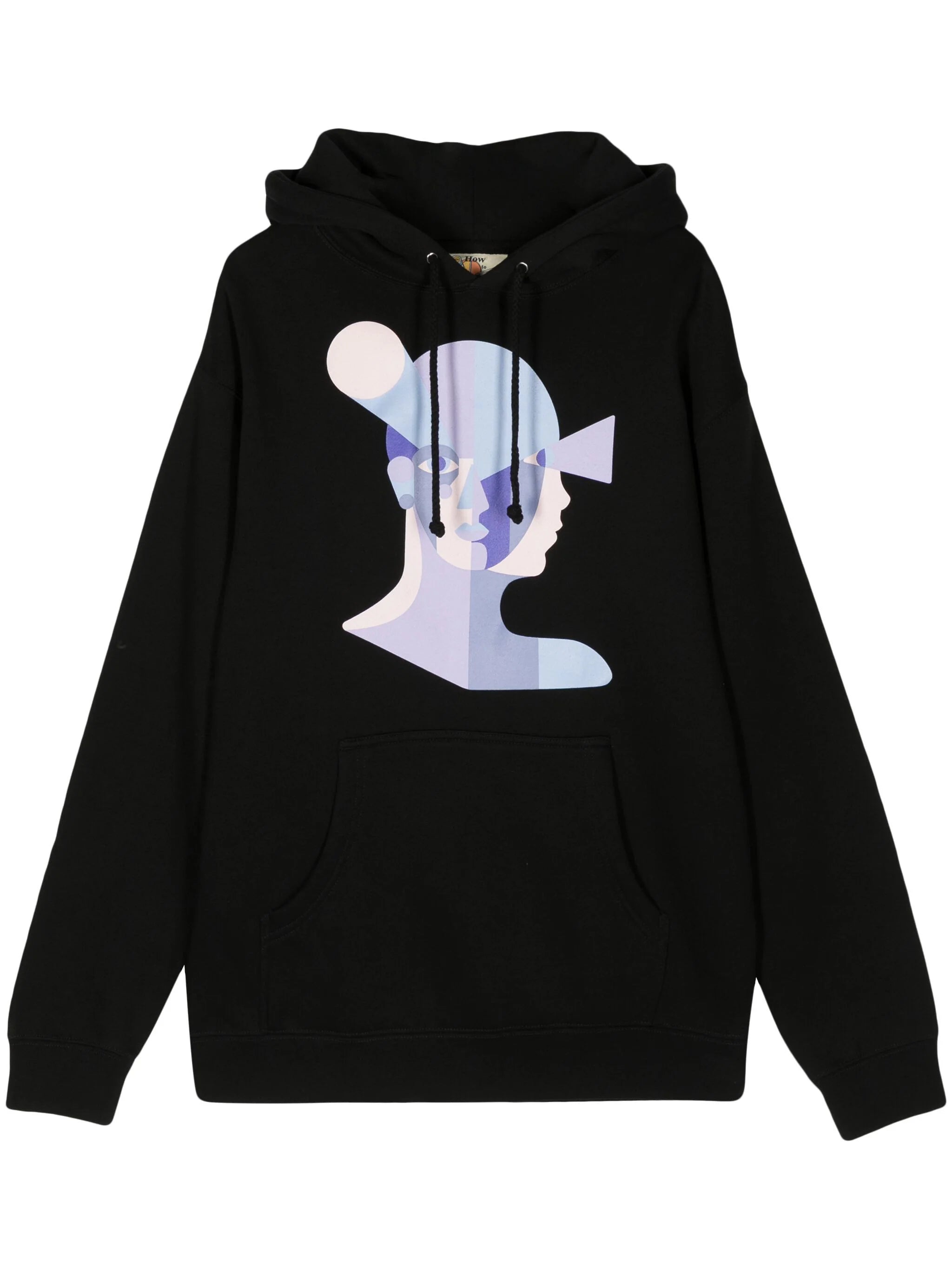 Casual Polos Bauhaus Face Printed Hoodie