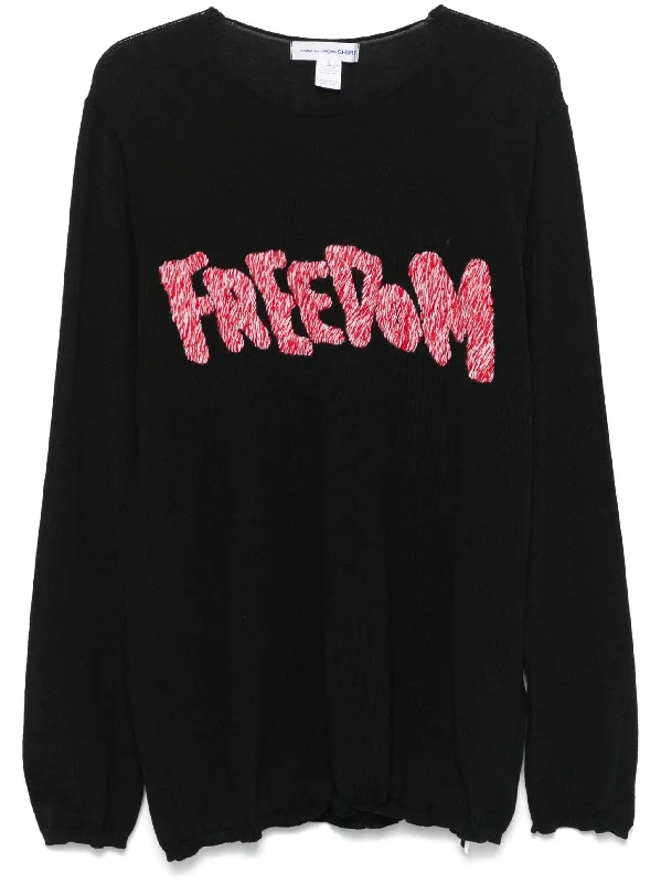 Preppy Pants Freedom-Embroidered Sweater