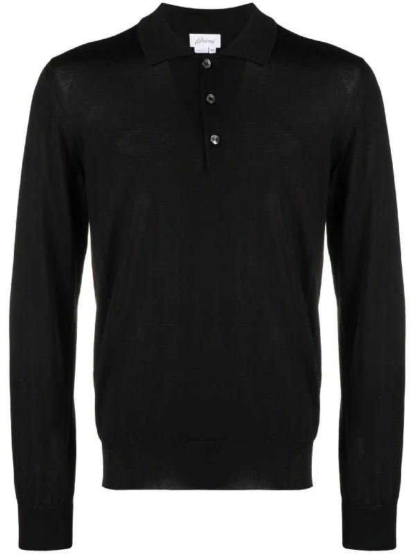 Wool Suits Long-Sleeve Polo Shirt