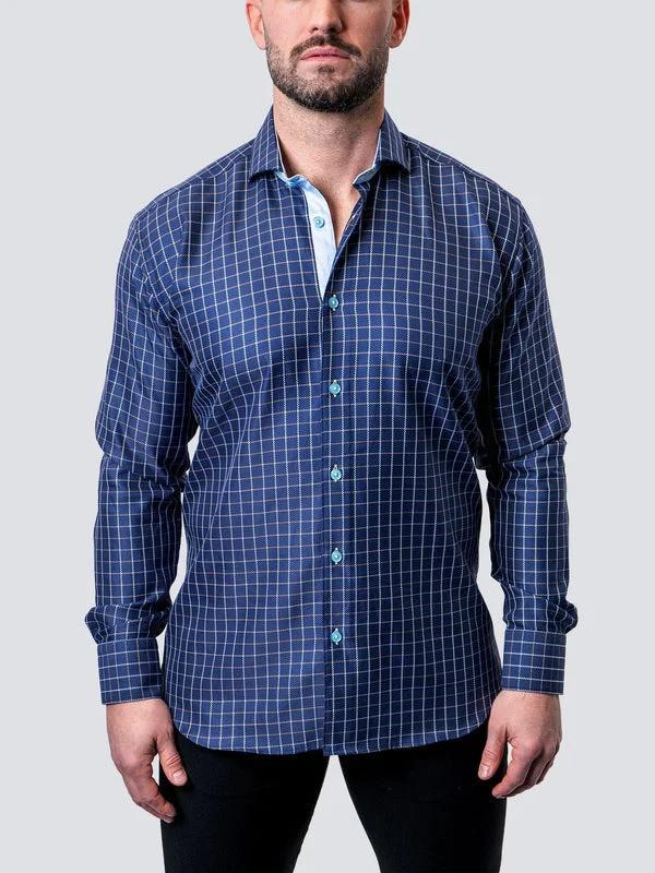 Relaxed Shirts Maceoo Shirt | Einstein Royal Check Blue