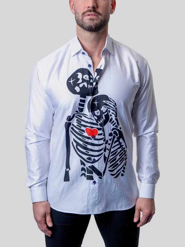 Casual Suits Maceoo Shirt | Fibonacci Till Death White