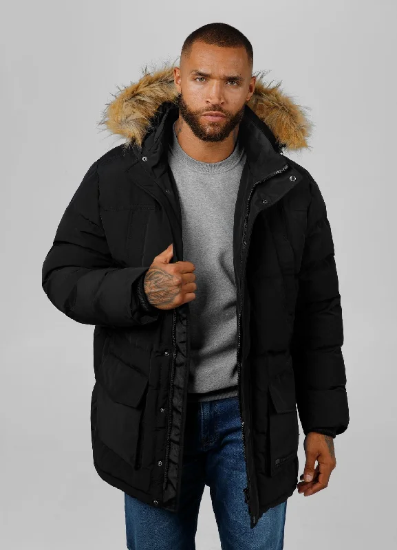 Designer Ties Men's winter  hooded parka jacket Forest